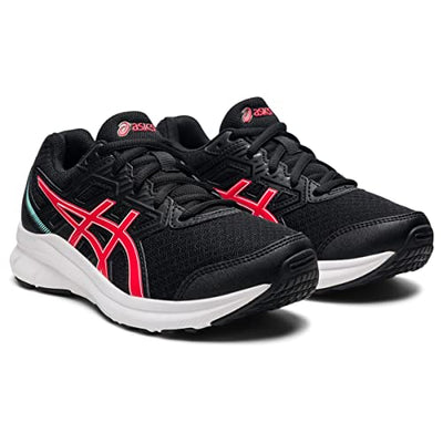 ASICS Girl's Jolt 3 GS (Little Kid/Big Kid) Black/Electric Red 7 Big Kid M