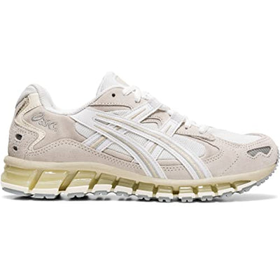 ASICS Women's GEL-Kayano 5 360 Sportstyle Shoes, 10.5, WHITE/CREAM