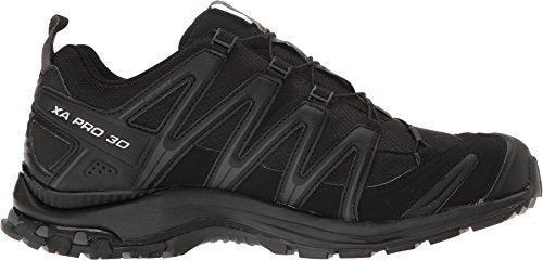 Salomon Men's XA Pro 3D ClimaShield Waterproof Trail Running Shoe, Black/Black/Magnet, 13 M US