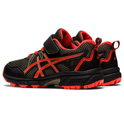 ASICS Kid's PRE Venture 8 Pre-School Running Shoes, K13, Black/Cherry Tomato