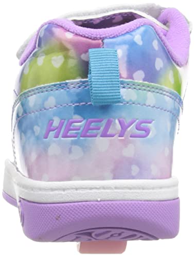 HEELYS Girl's Dual Up X2 (Little Kid/Big Kid/Adult) Purple/Rainbow Wings 2 Little Kid M