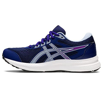 ASICS Women's Gel-Contend 8 Running Shoes, 10.5, Dive Blue/Soft Sky