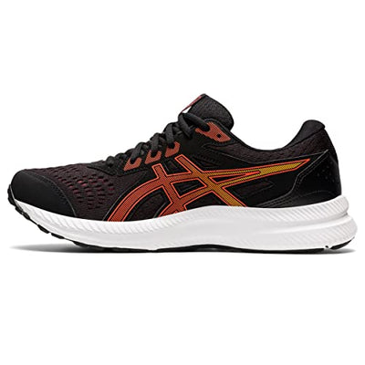 ASICS Men's Gel-Contend 8 Running Shoes, 10.5, Black/Cherry Tomato