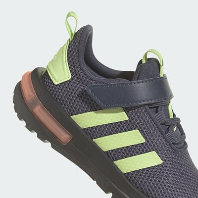 adidas unisex-child Racer TR23 Shadow Navy/Pulse Lime/Core Black 4.5