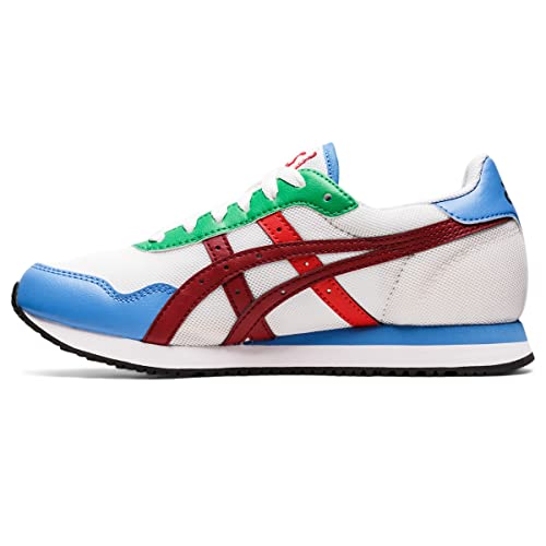 ASICS Tiger Runner White/Burgundy 7.5 B (M)