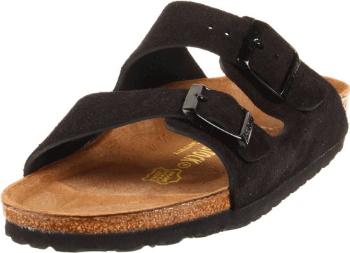 Birkenstock Unisex Arizona Sandal,Black Suede,42 M EU