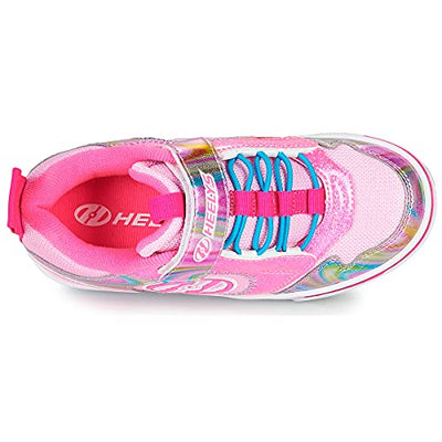 HEELYS Girl's Rocket x2 (Little Kid/Big Kid/Adult) Neon Pink/Glitter/Multi 1 Little Kid M