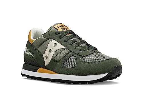 Saucony Men's Shadow Original Sneaker, Olive/Tan, 9.5