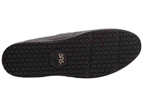 SAS Clog Comfort Slip On Women’s Shoes – Leather Upper – Textile Lining – CoolStep™ Footbed – CradleFit™ Heel Black 10.5 W - Wide (C)