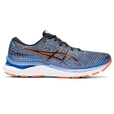 ASICS Men's Gel-Cumulus 24 Running Shoes, 14, Black/Shocking Orange