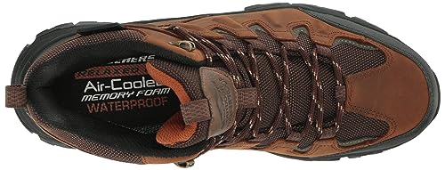 Skechers USA Men's Men's Rickter-Branson Hiking Boot, CDB (Dark Chocolate), 11.5 Wide