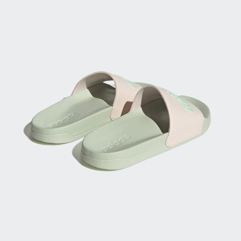 adidas Women's Adilette Slide 6 Wonder Quartz/Pulse Mint/Linen Green