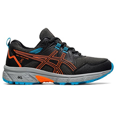 ASICS Kid's Gel-Venture 8 Grade School Running Shoes, 1.5, Black/Marigold Orange