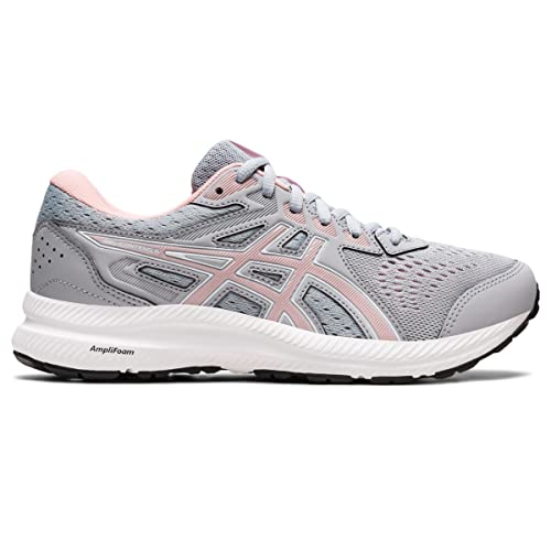 ASICS Women's Gel-Contend 8 Running Shoes, 5, Piedmont Grey/Frosted Rose