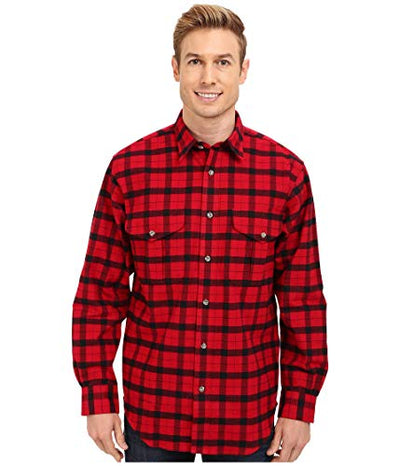 Filson Mens Alaskan Guide Shirt Red/Black XL One Size