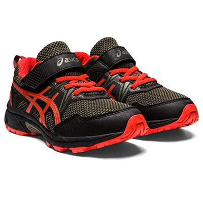 ASICS Kid's PRE Venture 8 Pre-School Running Shoes, K13, Black/Cherry Tomato