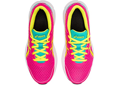 ASICS Kid's JOLT 3 Grade School Running Shoes, 6, Pink GLO/Sour Yuzu