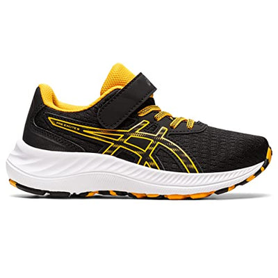 ASICS Kid's PRE Excite 9 Pre-School Running Shoes, K10, Black/Amber