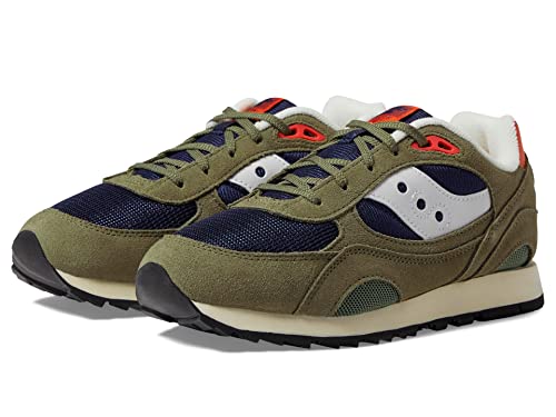 Saucony Boy's Originals Shadow 6000 (Little Kid/Big Kid) Olive/Navy/Orange 13.5 Little Kid M