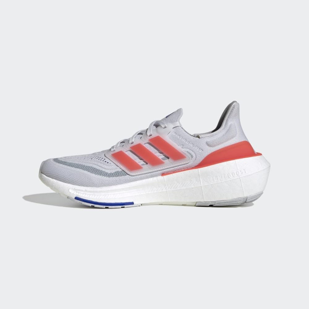 adidas Men's Ultraboost Light Running Shoe 7.5 Dash Grey/Solar Red/Lucid Blue