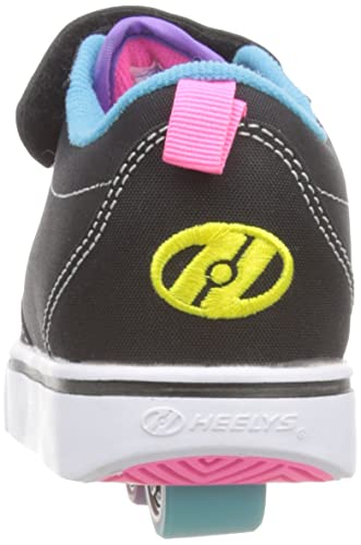 HEELYS Girl's Pro 20 X2 (Little Kid/Big Kid) Black/Rainbow Multi 12 Little Kid M