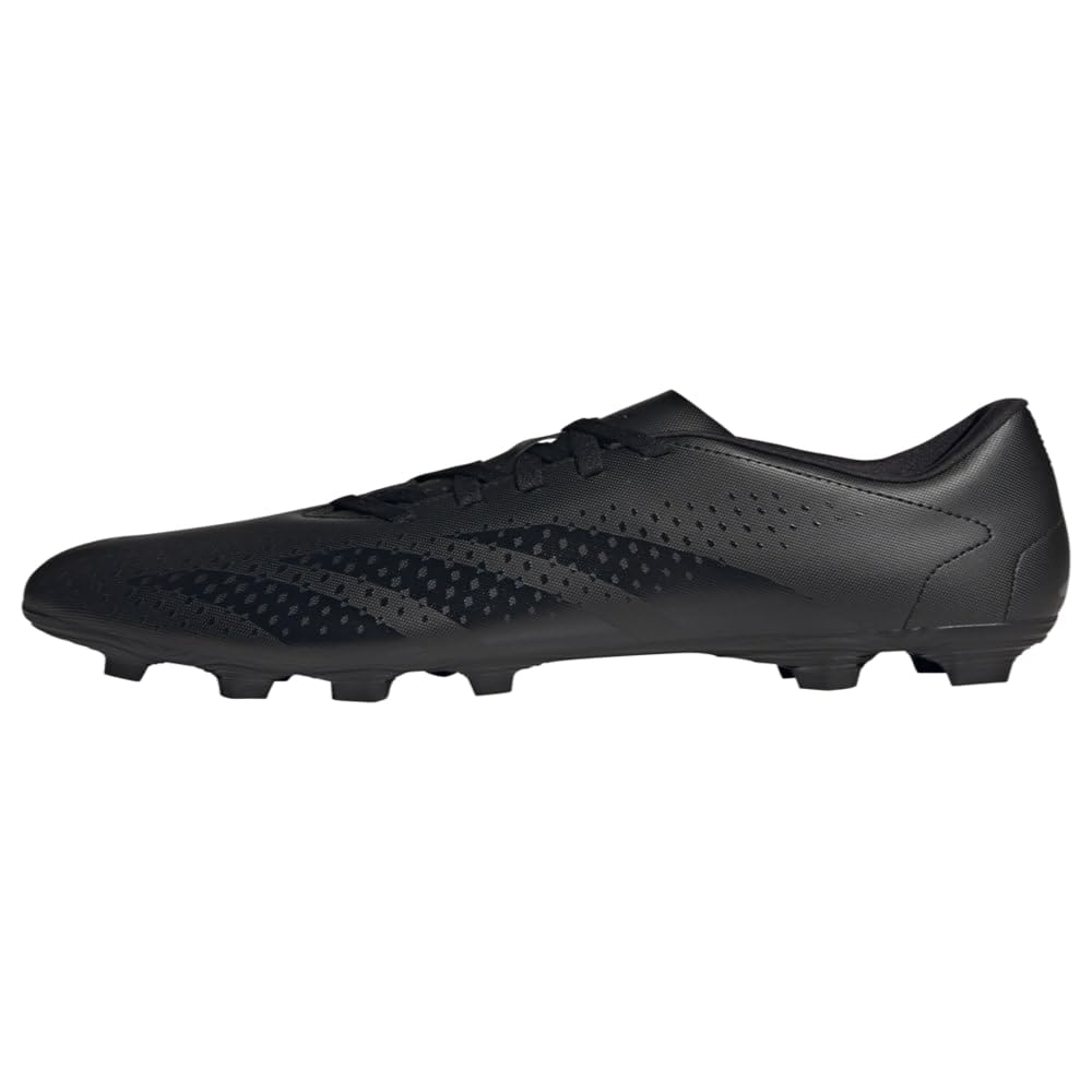 adidas Unisex Accuracy.4 Flexible Ground Soccer Shoe 5.5 Women/4.5 Men Black/Black/White