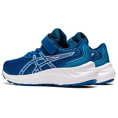 ASICS Kid's PRE Excite 9 Pre-School Running Shoes, K12, Lake Drive/White