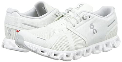 On Men's Cloud 5 Sneakers, Ice/White, 8