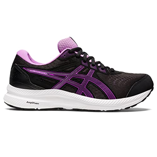 ASICS Women's Gel-Contend 8 Running Shoes, 7.5, Black/Orchid