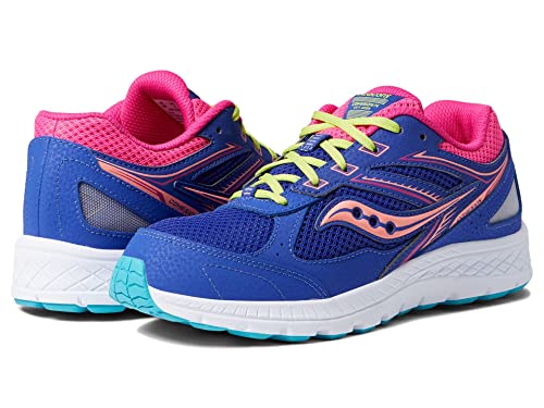 Saucony Core Cohesion 14 LTT Sneaker, Blue/Multi, 2 US Unisex Little Kid