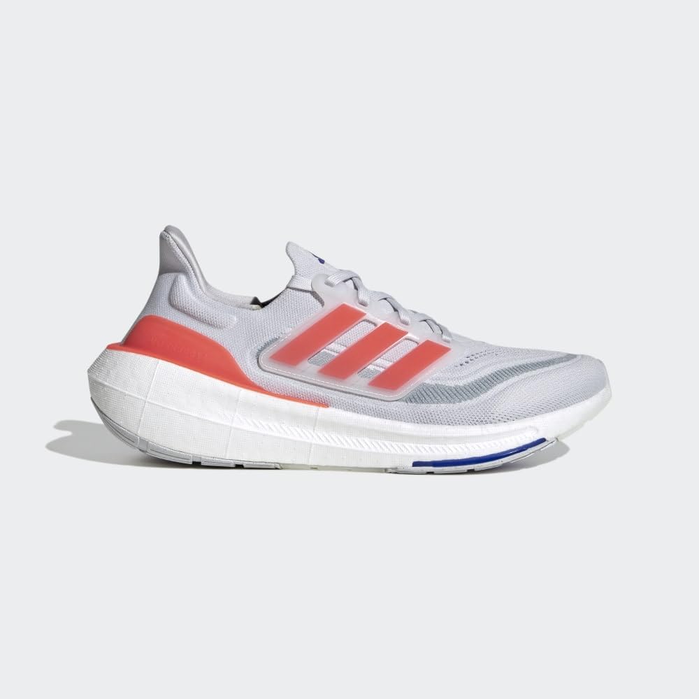 adidas Men's Ultraboost Light Running Shoe 7.5 Dash Grey/Solar Red/Lucid Blue