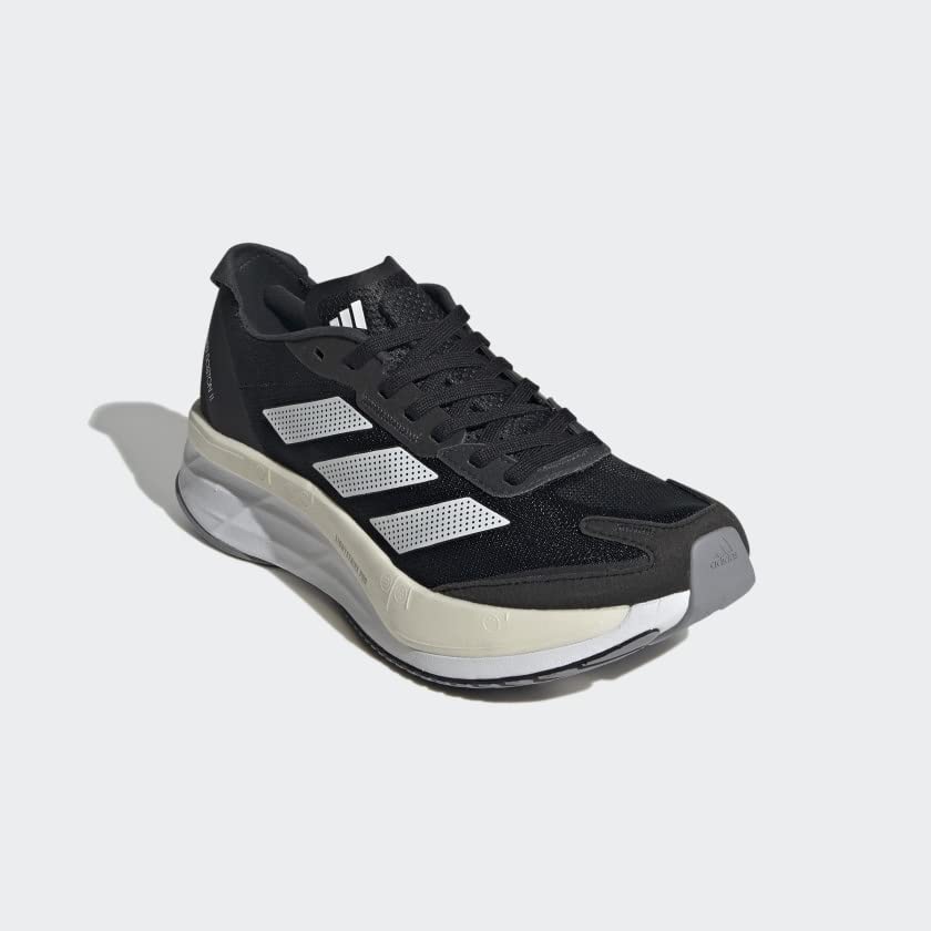 adidas Women's Adizero Boston 11 6.5 Black/White/Grey