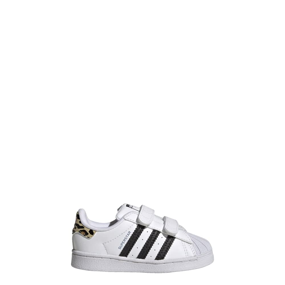 adidas Superstar Shoes Kids' 7 Toddler Cloud White/Core Black/Blue