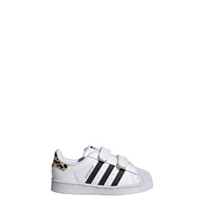 adidas Superstar Shoes Kids' 7 Toddler Cloud White/Core Black/Blue