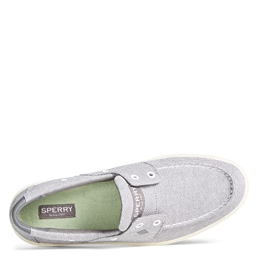 Sperry Men's Outer Banks 2-Eye Boat Shoe, Washed Grey, 8