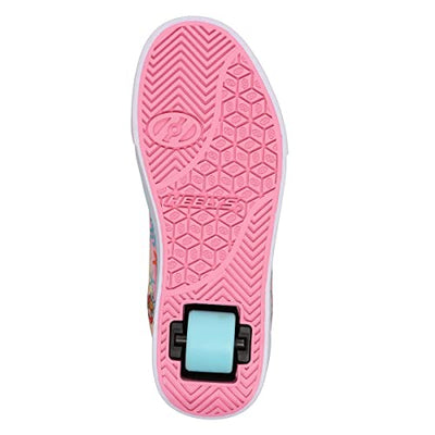 HEELYS Boy's Spongebob Racer (Little Kid/Big Kid/Adult) Powder Pink/Aqua 5 Big Kid (Men's 5) M