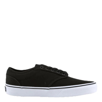 Vans Men's Atwood Sneaker, Canvas Black/White, 8 M US