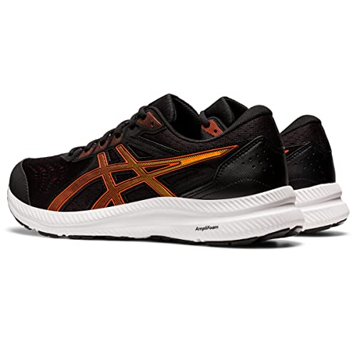 ASICS Men's Gel-Contend 8 Running Shoes, 10.5, Black/Cherry Tomato