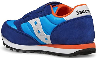 Saucony Jazz Double Hook & Loop Sneaker, Blue/Orange, 13 US Unisex Little Kid