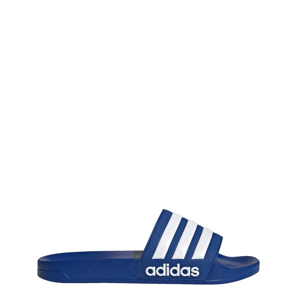 adidas Unisex Shower Slide Sandal, Team Royal Blue/White/Team Royal Blue, 8 US Men