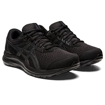 ASICS Women's Gel-Contend 8 Running Shoes, 11.5, Black/Carrier Grey