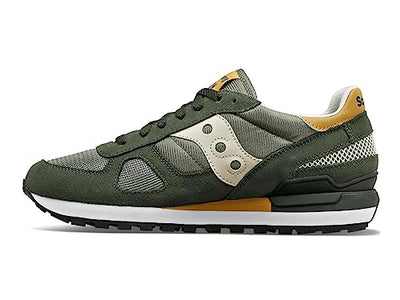 Saucony Men's Shadow Original Sneaker, Olive/Tan, 9.5