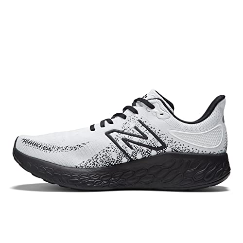 New Balance Men's Fresh Foam X 1080 V12 Running Shoe, White/Black, 13