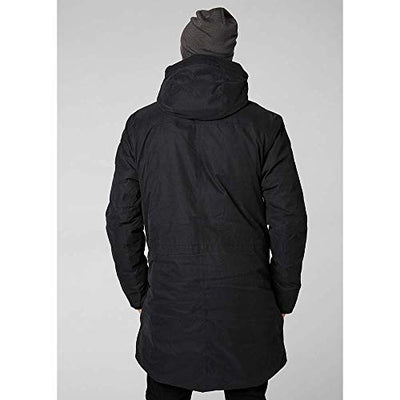 Helly Hansen Men's Calgary Hooded Insulated Winter Parka Coat Jacket, 990 Black, XX-Large