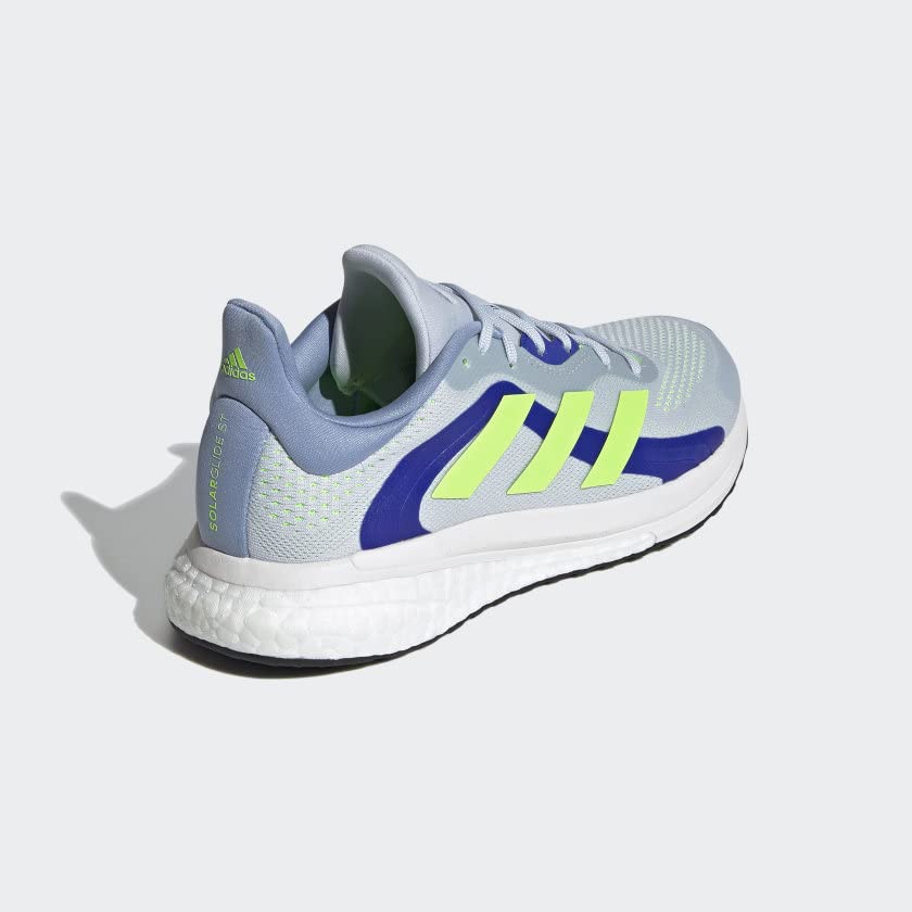 adidas Women's Solar Glide 4 St Running Shoe 7.5 Halo Blue/Signal Green/Sonic Ink