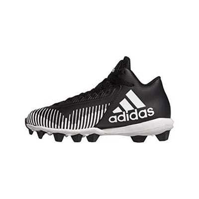 Adidas Freak Molded Cleats Football Shoe, Black/White/Grey, 10 US Unisex Big Kid