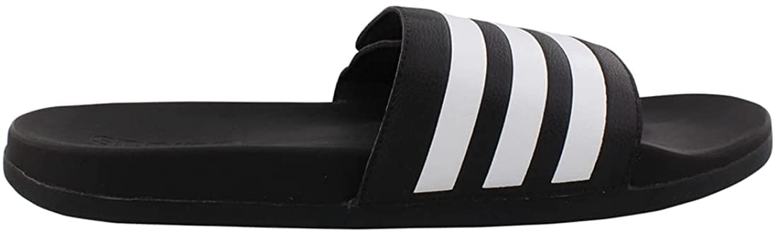 adidas Men's Adilette Slide Comfort Lightweight Sandal 9 Black/White