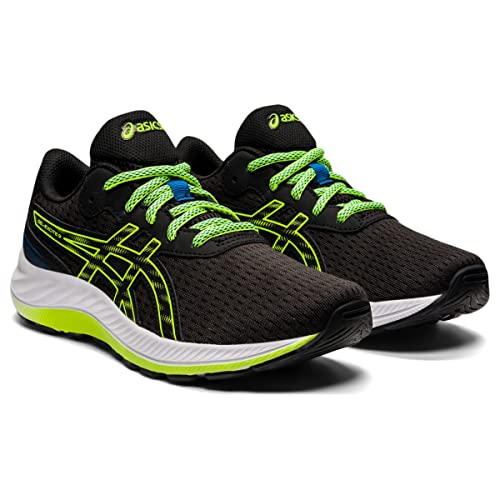 ASICS Kid's Gel-Excite 9 Grade School Running Shoe, 3.5, Black/Hazard Green