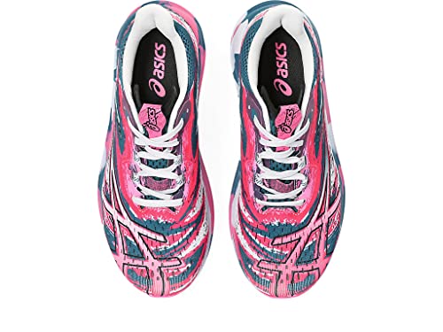 ASICS Women's Noosa TRI 15 Running Shoes, 11, RESTFUL Teal/HOT Pink