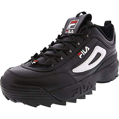 Fila Mens Disruptor II Premium Leather Logo Sneakers